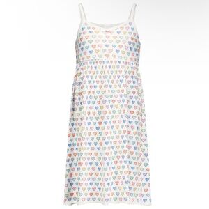 Polka Dot England Rainbow Hearts Pattern Kids Dress